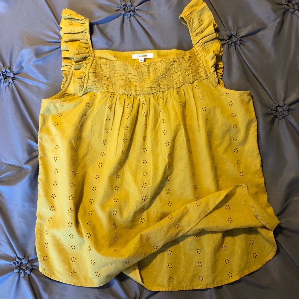 2/ $15 Yellow Maurices blouse